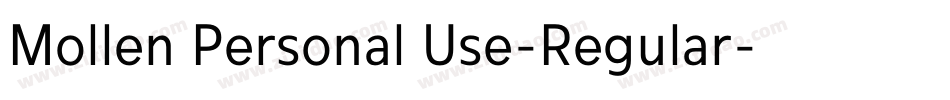 Mollen Personal Use-Regular字体转换